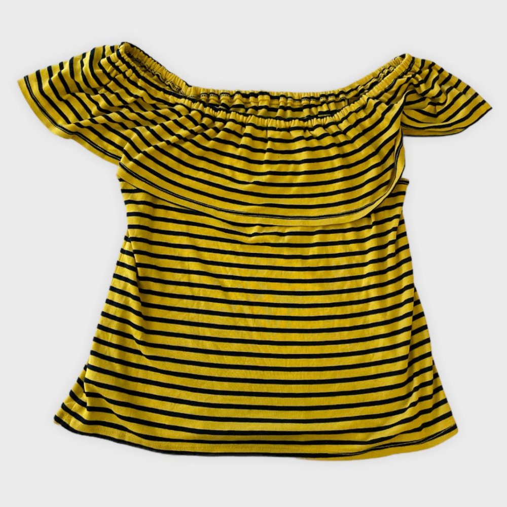 NWT Splendid Venice Stripe Off Shoulder Top, XL